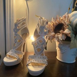 Charlotte Russe white stiletto heels